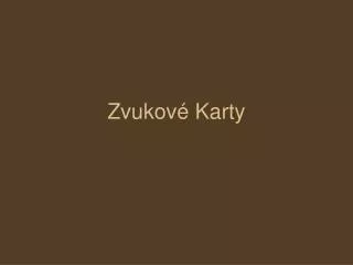 zvukov karty