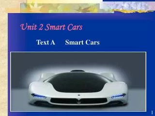 Unit 2 Smart Cars
