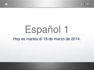 espa ol 1
