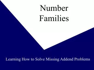 Number Families