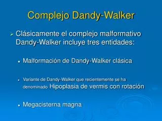 complejo dandy walker