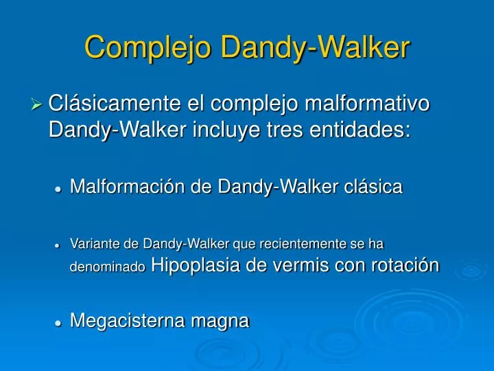 complejo dandy walker