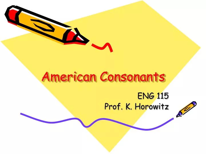 american consonants