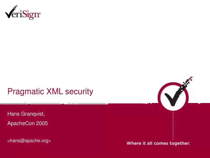 pragmatic xml security