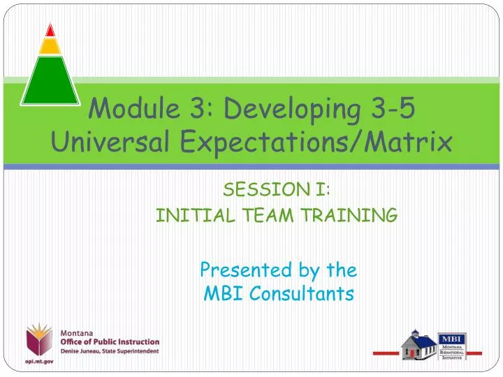 module 3 developing 3 5 universal expectations matrix