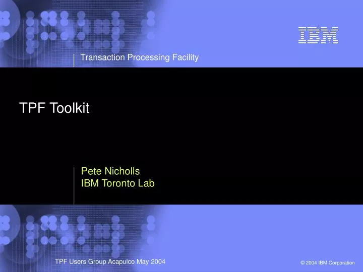 tpf toolkit