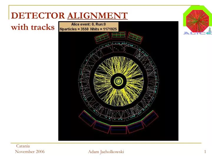 detector alignment with tracks