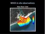In-Situ Observations of Hydrodynamics and Wave Dynamics at New River Inlet - slide 1