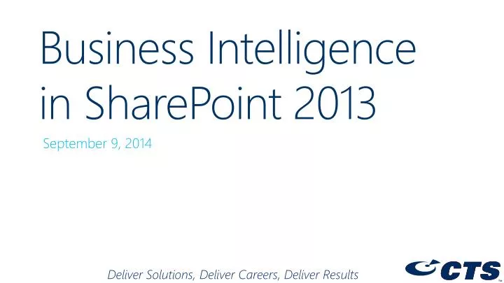 business intelligence in sharepoint 2013
