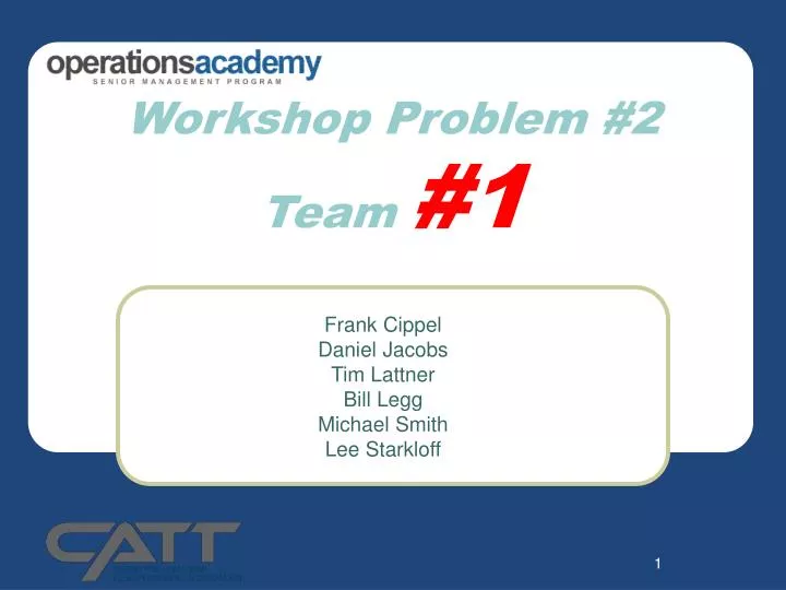 workshop problem 2 team 1