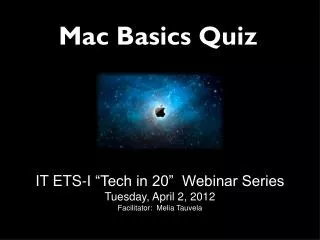 Mac Basics Quiz