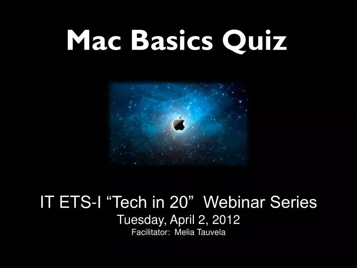 mac basics quiz