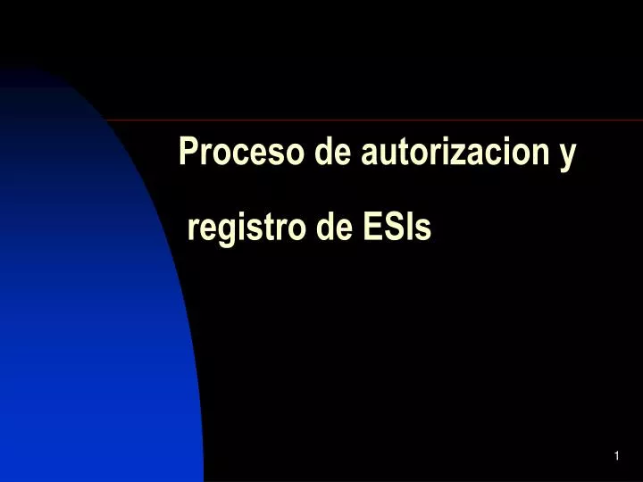 proceso de autorizacion y registro de esis