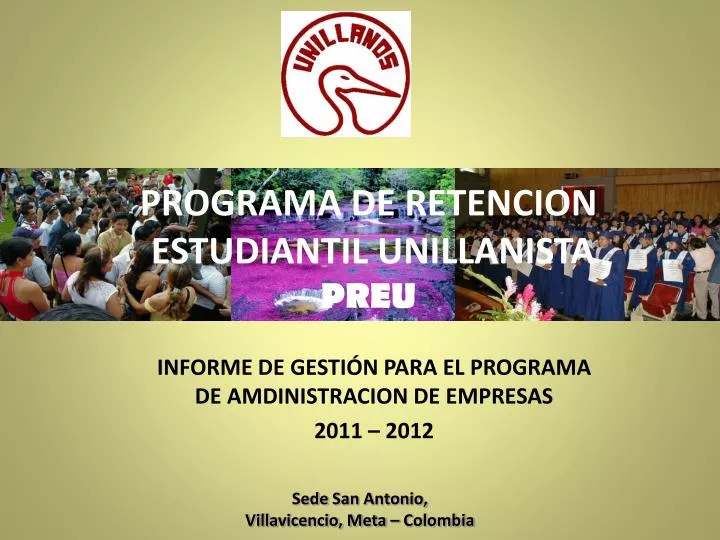 informe de gesti n para el programa de amdinistracion de empresas 2011 2012