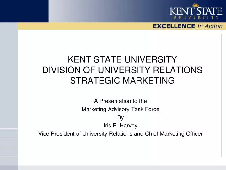 kent state university division of university relations strategic marketing