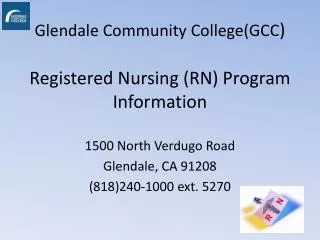 Glendale Community College(GCC )