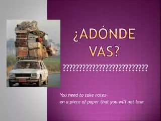 ad nde vas