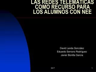 las redes telem ticas como recurso para los alumnos con nee