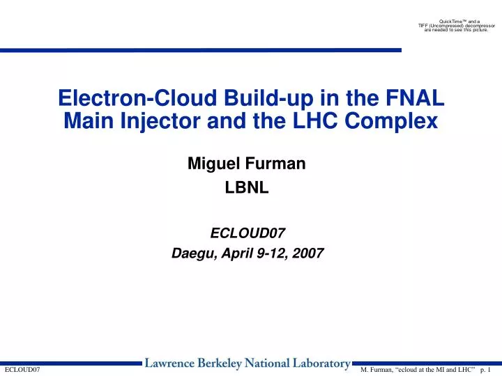 electron cloud build up in the fnal main injector and the lhc complex