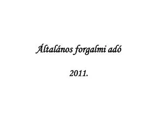 ltal nos forgalmi ad