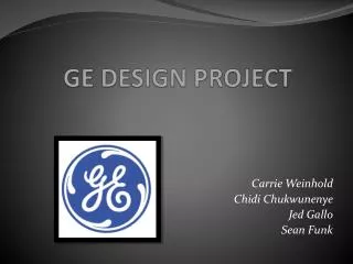 GE DESIGN PROJECT