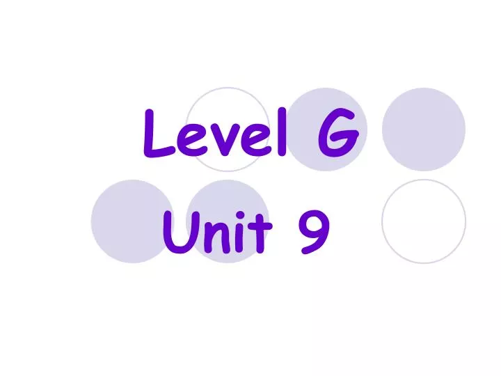 level g