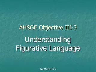 AHSGE Objective III-3