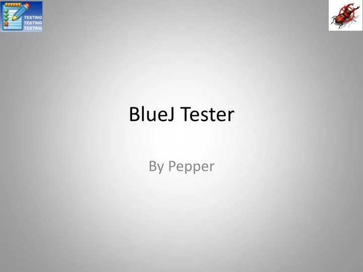 bluej tester