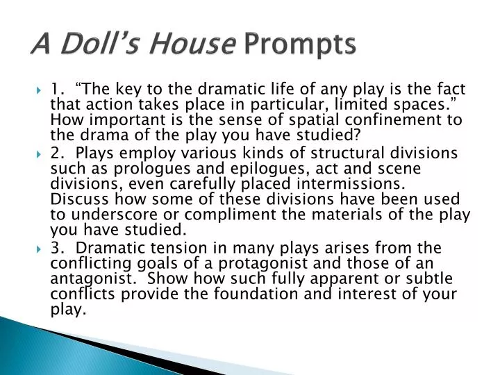 a doll s house prompts