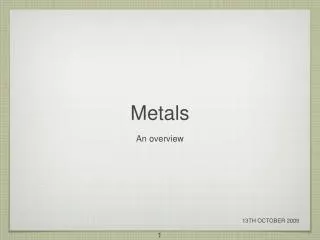 metals