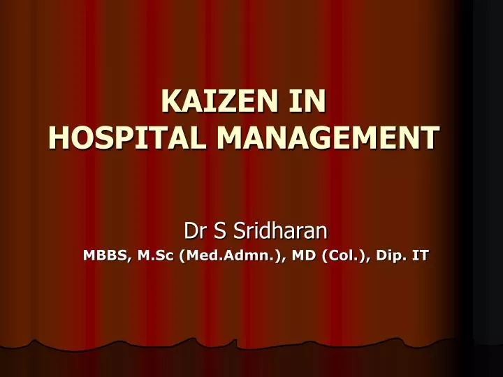 kaizen in hospital management