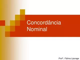 concord ncia nominal