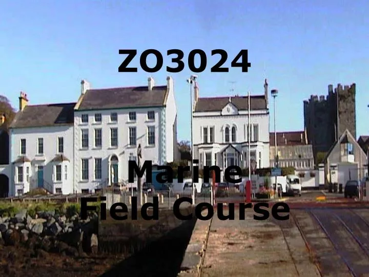 zo3024 marine field course