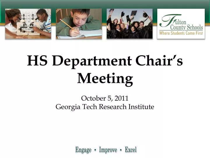 hs department chair s meeting
