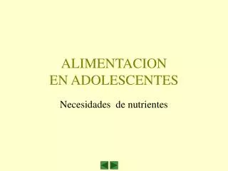 alimentacion en adolescentes