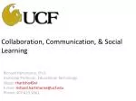 Enhancing Education: Web Tools for Collaboration, Communication & Social Learning - slide 1