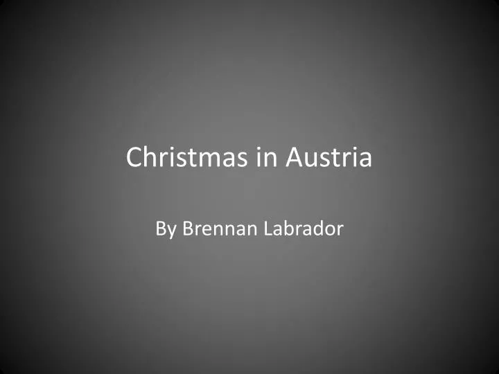 christmas in austria
