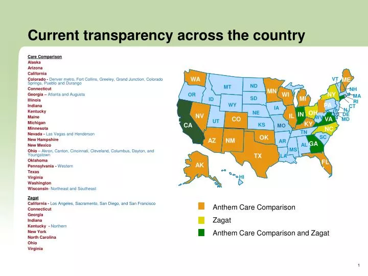 current transparency across the country