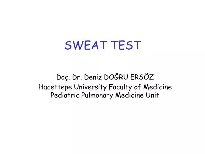 sweat test