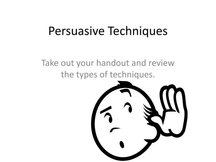 persuasive techniques