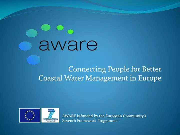 connecting people for better coastal water management in europe