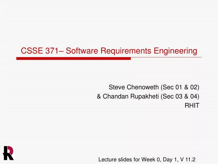 csse 371 software requirements engineering