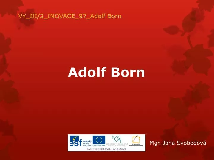 adolf born