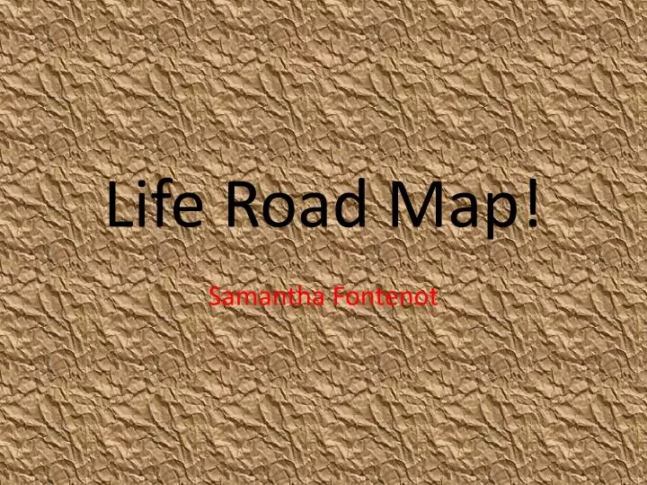 life road map