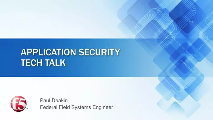 application security tech talk