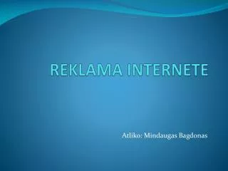 reklama internete