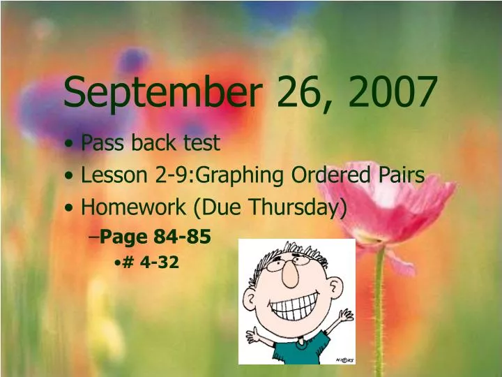 september 26 2007