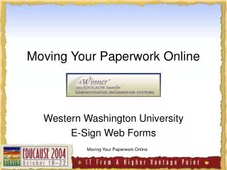 Moving Your Paperwork Online