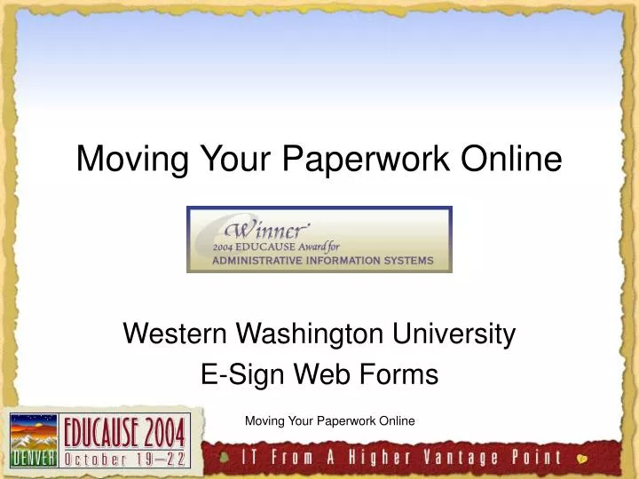 moving your paperwork online