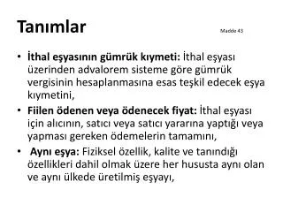 tan mlar madde 43